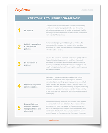 5 Tips to Reduce Chargebacks
